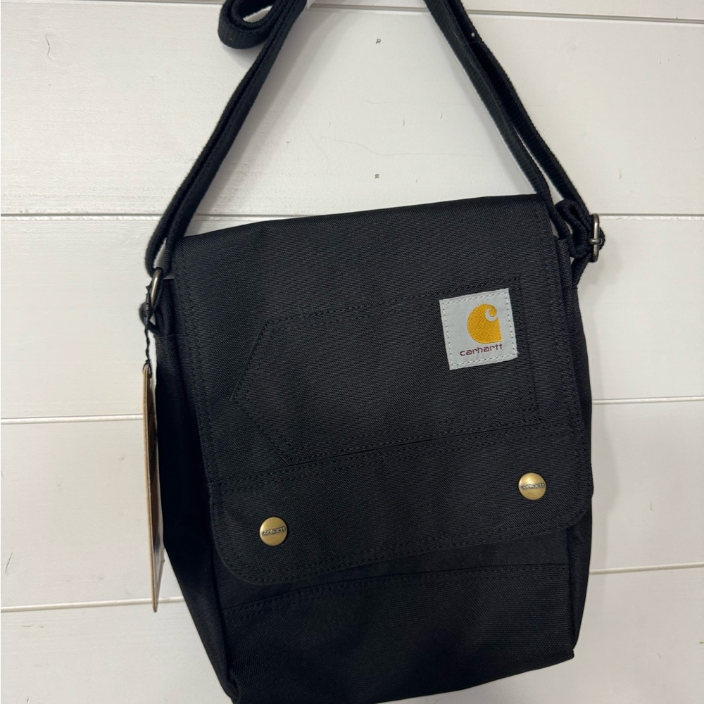 Carhartt Black Messenger Bag Durable Canvas